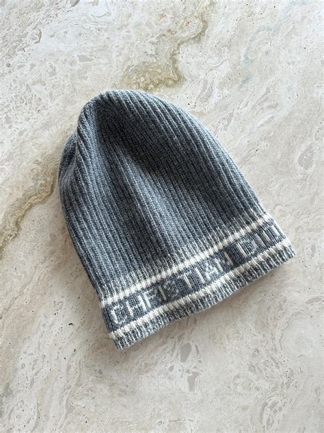 christian dior d white beanie.